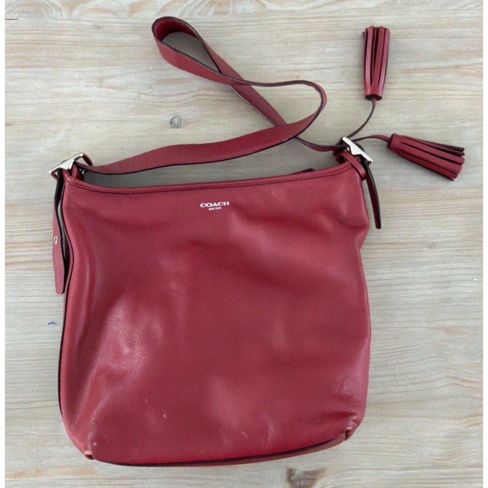 Coach Red Legacy Duffle Hobo #19889 Handbag Vintage